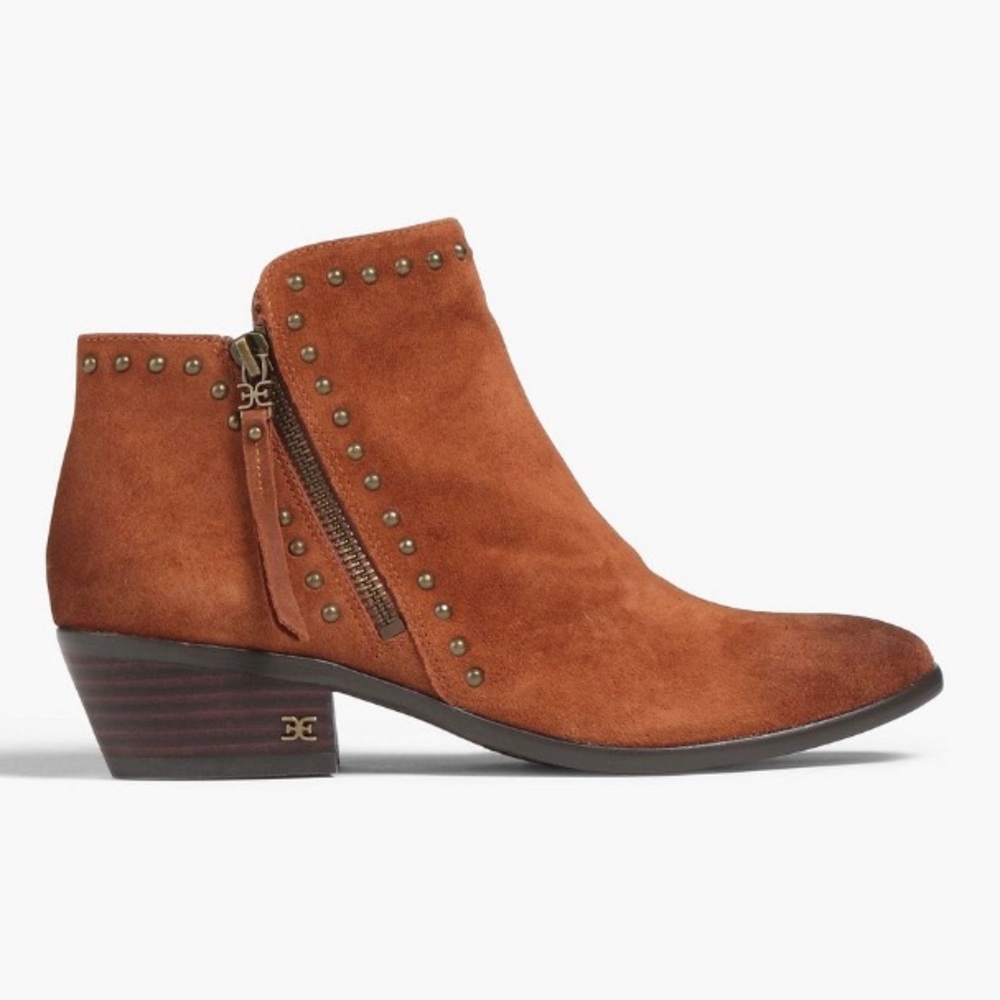 SAM EDELMAN Paola Studded Suede Ankle Boots - Women’s Size 8 - New In Box